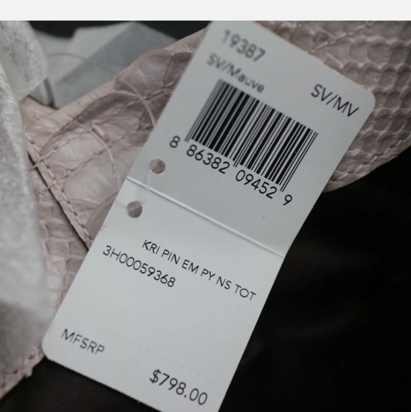 COACH Pinnacle Kristin Embossed Python Tote - Picture 5 of 5